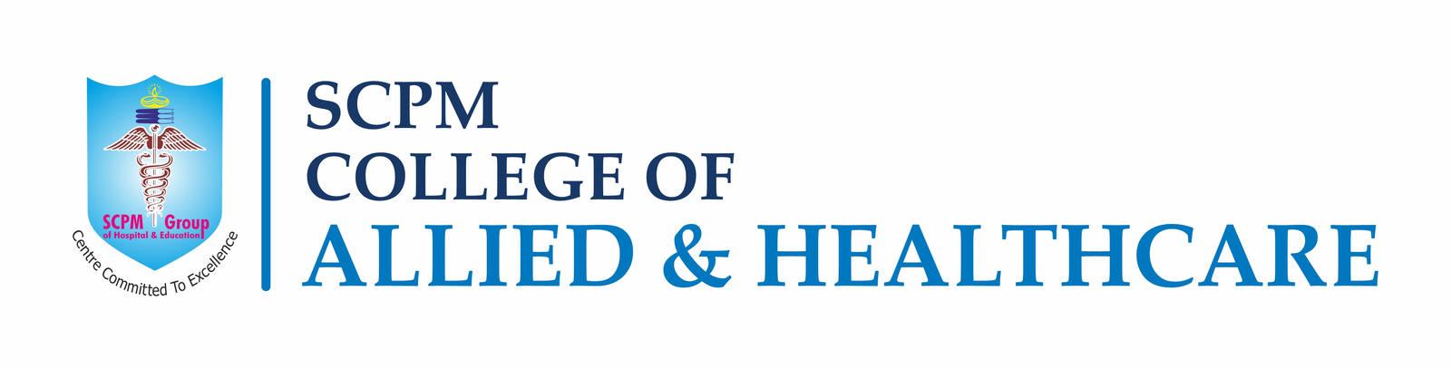 SCPM College of Allied and Health Sciences logo